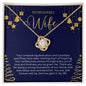 To My Lovely Wife - Holiday Joy - Love Knot Necklace