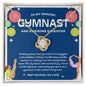 To My Amazing Gymnast Daughter - Bright Joy - Blue - Love Knot Necklace