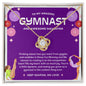 To My Amazing Gymnast Daughter - Bright Joy - True Purple - Love Knot Necklace