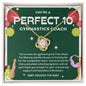 Perfect 10 Gymnastics Coach - Bright Joy - Love Knot Necklace