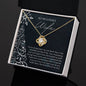 To My Wife - My True North Star - Love Knot Necklace