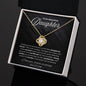 To My Beautiful Daughter - Greatest Joy - Love Knot Necklace