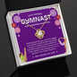 To My Amazing Gymnast Daughter - Bright Joy - True Purple - Love Knot Necklace