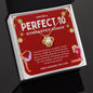 Perfect 10 Gymnastics Coach - Holiday Gold - Love Knot Necklace