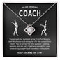 To An Amazing Gymnastics Coach - Soaring Dynamo - Love Knot Necklace
