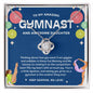To My Amazing Gymnast Daughter - Bright Joy - Blue - Love Knot Necklace