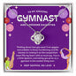 To My Amazing Gymnast Daughter - Bright Joy - True Purple - Love Knot Necklace
