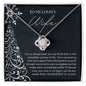 To My Wife - My True North Star - Love Knot Necklace