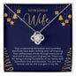 To My Lovely Wife - Holiday Joy - Love Knot Necklace