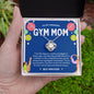 To My Amazing Gymnastics Mom - Bright Joy - Blue - Love Knot Necklace