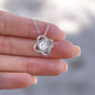 To My Wife - My True North Star - Love Knot Necklace