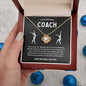 To An Amazing Gymnastics Coach - Soaring Dynamo - Love Knot Necklace