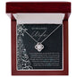 To My Wife - My True North Star - Love Knot Necklace