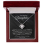 To My Beautiful Daughter - Greatest Joy - Love Knot Necklace