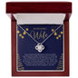 To My Lovely Wife - Holiday Joy - Love Knot Necklace