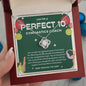 Perfect 10 Gymnastics Coach - Bright Joy - Love Knot Necklace