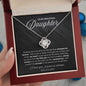To My Beautiful Daughter - Greatest Joy - Love Knot Necklace