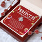 Perfect 10 Gymnastics Coach - Holiday Gold - Love Knot Necklace