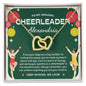 To My Amazing Cheerleader Daughter - Bright Joy - Green w/ Custom Name - Interlocking Hearts Necklace