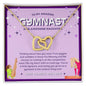 To My Amazing Gymnast Daughter - Lucky Stars - Purple - Interlocking Hearts Necklace