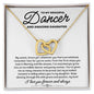 To My Graceful Dancer Daughter - My Brave Dancer - Interlocking Hearts Necklace