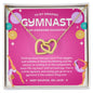 To My Amazing Gymnast Daughter - Bright Joy - Hot Pink - Interlocking Hearts Necklace
