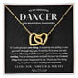 To My Graceful Dancer Daughter - Pride & Joy - Interlocking Hearts Necklace