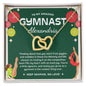 To My Amazing Gymnast Daughter - Bright Joy - Green w/ Custom Name - Interlocking Hearts Necklace