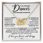 To My Graceful Dancer Daughter - Never Fade - Interlocking Hearts Necklace