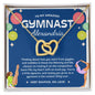 To My Amazing Gymnast Daughter - Bright Joy - Blue w/ Custom Name - Interlocking Hearts Necklace