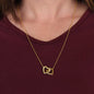 To My Beautiful Daughter - Boundless Love - Interlocking Hearts Necklace