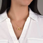 To My Graceful Dancer Daughter - Blue Starry Night - Interlocking Hearts Necklace