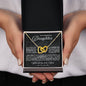 To My Beautiful Daughter - Boundless Love - Interlocking Hearts Necklace