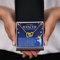 To My Graceful Dancer Daughter - Shine Bright - Dark Blue - Interlocking Hearts Necklace