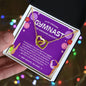 To My Amazing Gymnast Daughter - Bright Joy - True Purple - Interlocking Hearts Necklace