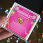 To My Amazing Gymnast Daughter - Bright Joy - Hot Pink - Interlocking Hearts Necklace