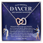 To My Graceful Dancer Daughter - Purple Skies - Interlocking Hearts Necklace