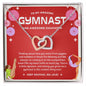 To My Amazing Gymnast Daughter - Bright Joy - Red - Interlocking Hearts Necklace