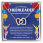 To My Amazing Cheerleader Daughter - Cheer Superstar - Blue - Interlocking Hearts Necklace