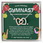 To My Amazing Gymnast Daughter - Bright Joy - Interlocking Hearts Necklace