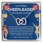 To My Amazing Cheerleader Daughter - Bright Joy - Blue - Interlocking Hearts Necklace