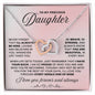 To My Precious Daughter - All My Days - Interlocking Hearts Necklace