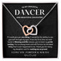 To My Graceful Dancer Daughter - Pride & Joy - Interlocking Hearts Necklace