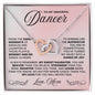 To My Graceful Dancer Daughter - Never Fade - Pink - Interlocking Hearts Necklace