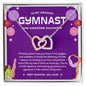 To My Amazing Gymnast Daughter - Bright Joy - True Purple - Interlocking Hearts Necklace