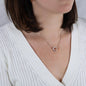 To My Amazing Gymnast Daughter - Bright Joy - True Purple - Interlocking Hearts Necklace