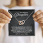 To My Beautiful Daughter - Our Bond is Forever - Interlocking Hearts Necklace