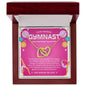 To My Amazing Gymnast Daughter - Bright Joy - Hot Pink - Interlocking Hearts Necklace
