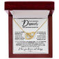 To My Graceful Dancer Daughter - Never Fade - Interlocking Hearts Necklace