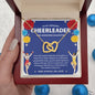 To My Amazing Cheerleader Daughter - Cheer Superstar - Blue - Interlocking Hearts Necklace